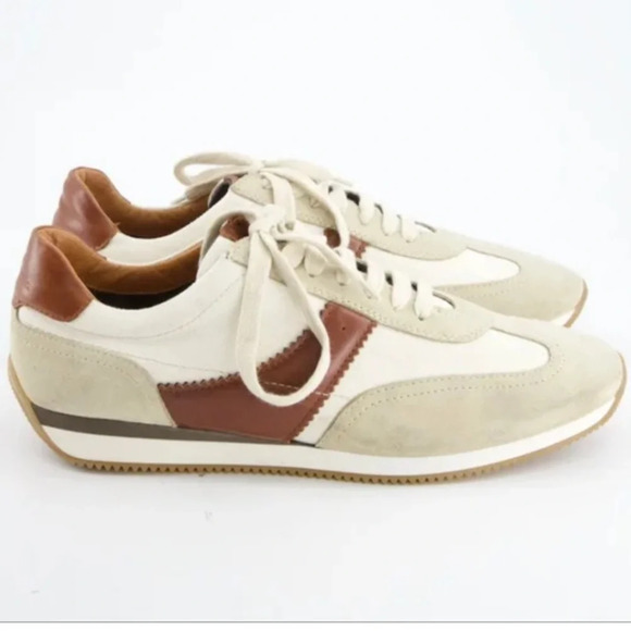 MASSIMO DUTTI Cloth low trainers in a size 9.5 - Picture 2 of 12